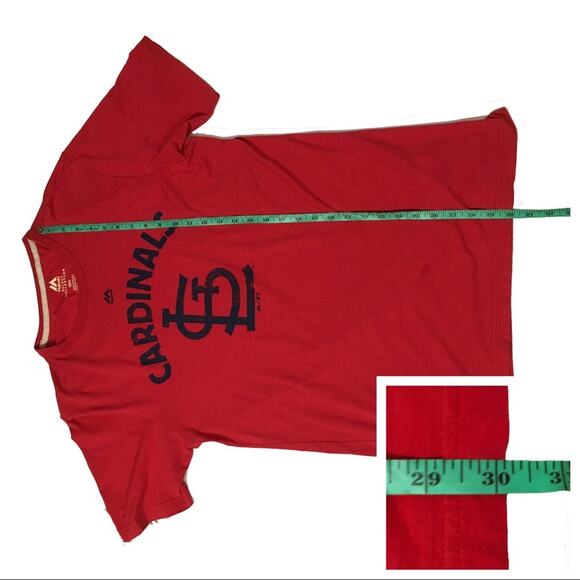 Majestic Select Collection Men's STL Cardinals Tee - Red - Medium - Picture 4 of 8